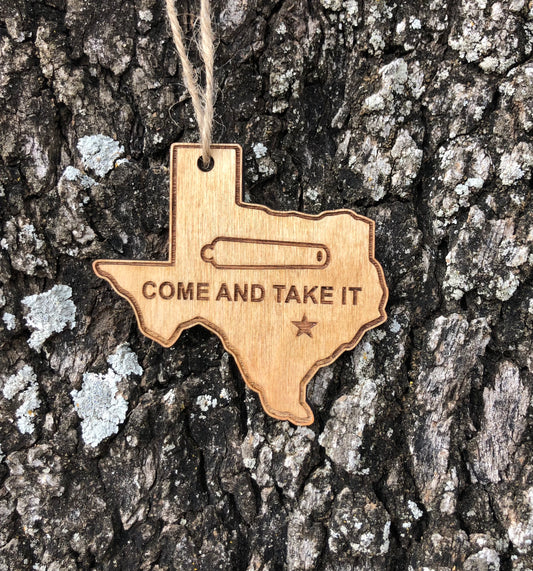 Come and Take It Texas Ornament